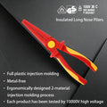 Multifunctional VDE 1000V Insulated Wire Pliers Electrical Special Plastic Needle-nose Pliers for High Voltage Work