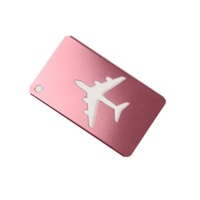 New Fashion Luggage Tags Aluminium Alloy Women Men Travel Luggage Suitcase Straps Baggage Name Label Holder Travel Accessories