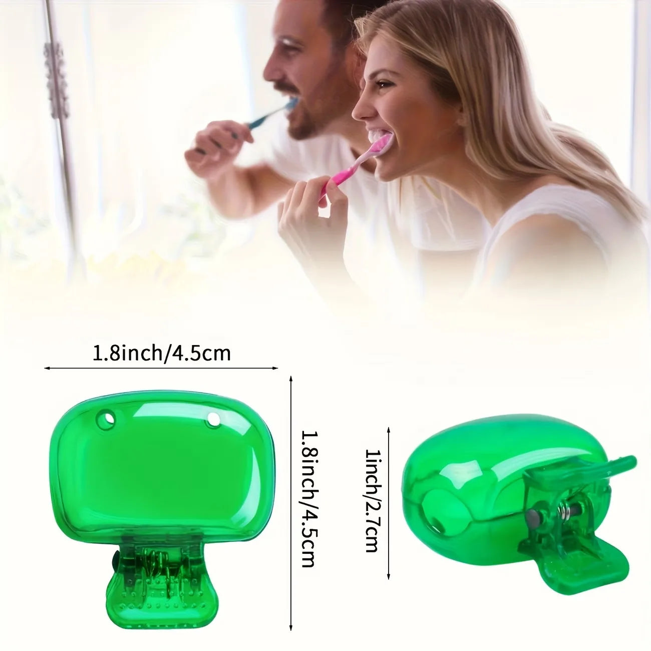 6-Piece Portable Toothbrush Cover with Easy to Open and Close Storage Box, Suitable for Both Home and Travel