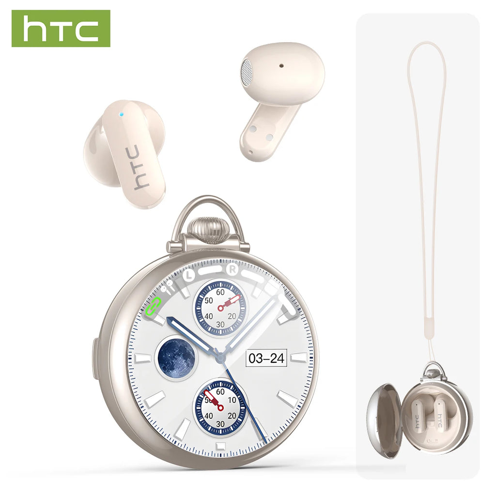 Auriculares Traductor DeIdioma 2026 HTC NE71 AI Real-Time Translator Earbuds BT6.0 Smart LED Screen IPX6 Waterproof HiFi Choice