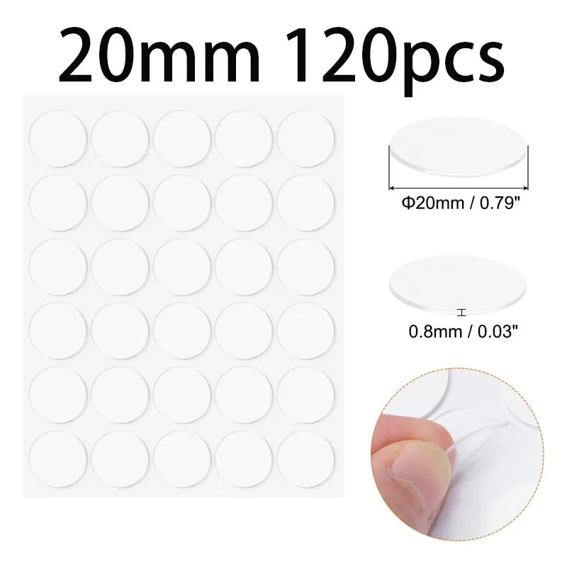10-30MM Clear Sticky Tack Adhesive Poster Double Sided Sticky Dots Tape No Traces Adhesive Sticke for Festival Decoration