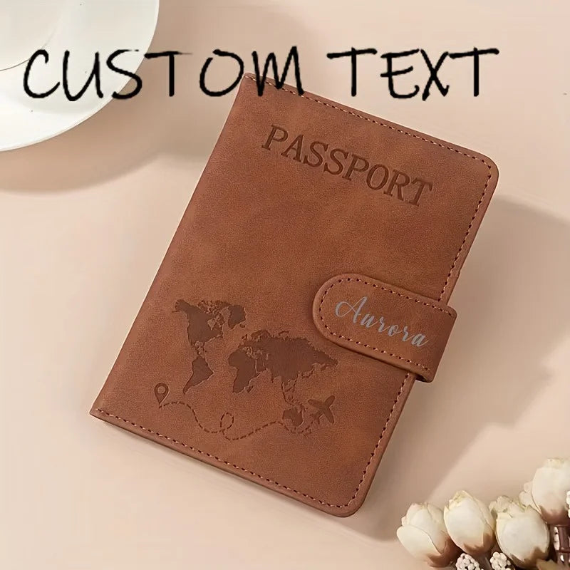 Personalized Name Passport Covers, Passport Holders, Wedding Gifts for Bridesmaids and Groomsmen, Passport Wallets