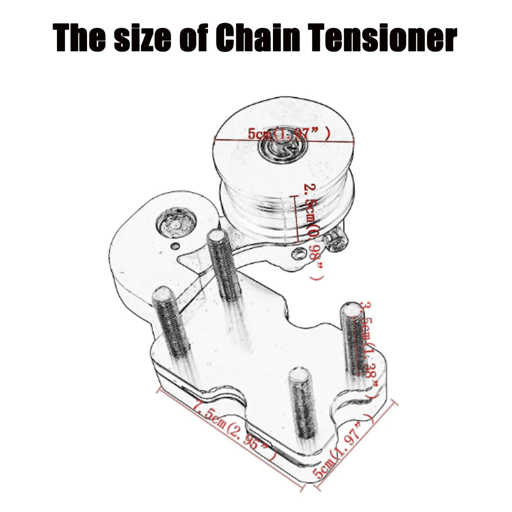Universal Aluminum Black Motorcycle Chain Adjuster Chain Tensioner Roller Tools For Motorcycle /Chopper ATV/Dirt Bike