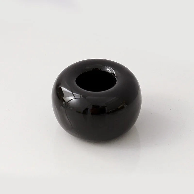 1 Pc Mini Ceramic Handmade Toothbrush Holder Stand for Bathroom Vanity Countertops,Toothbrush Head Holder and Office Pen Holder