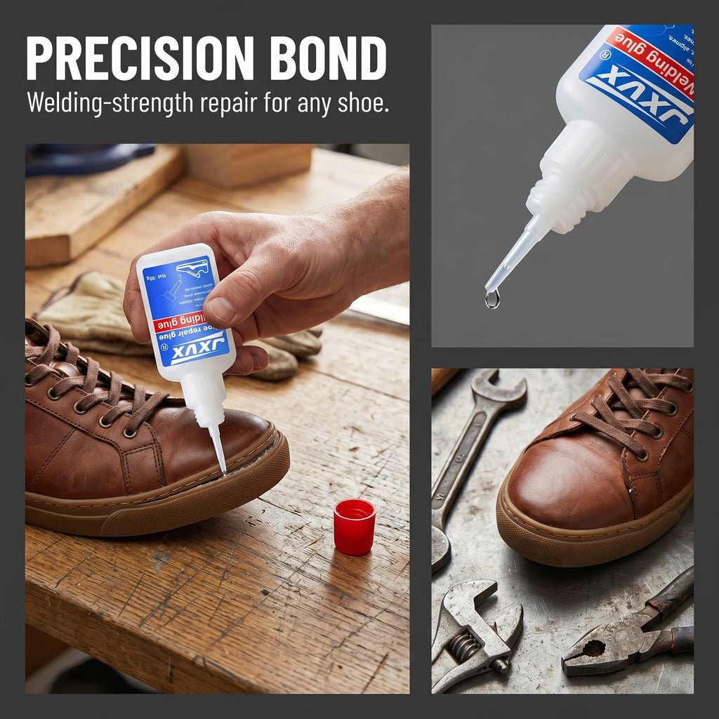4 bottles of 50g quick-drying shoe adhesive (instant glue), high-strength, for repairing cracks and delamination in shoes