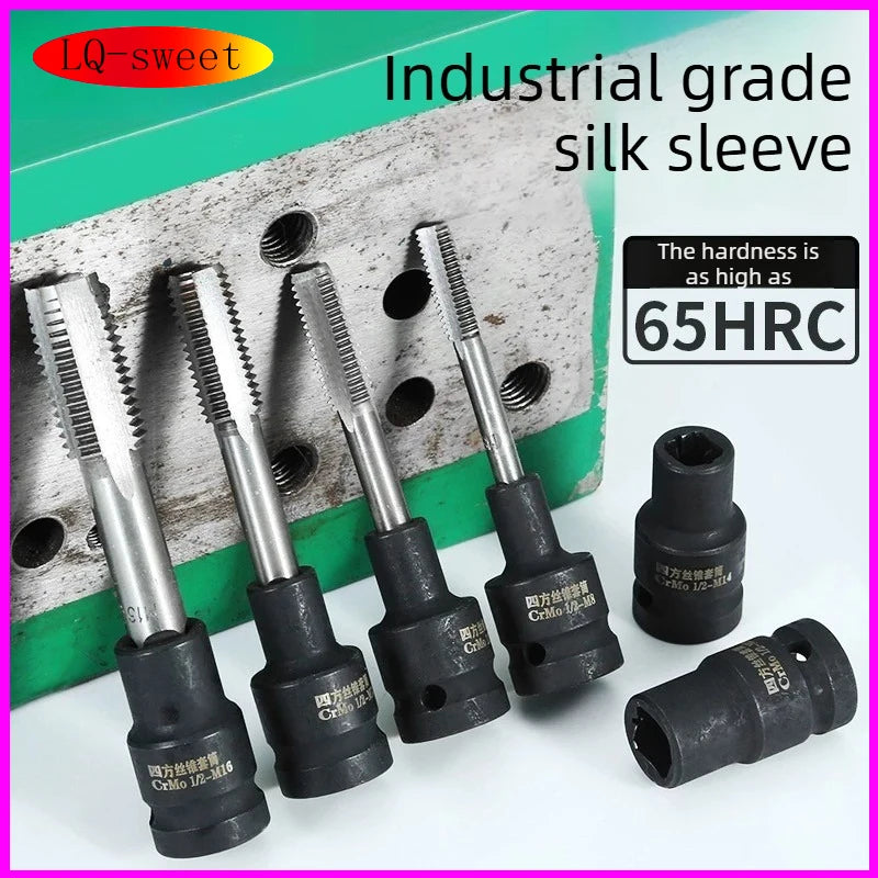 Wire Tapping Tap Sleeve 1/2 Inch Return Wire Sleeve Inner Square Hole Wrench Tool Pneumatic Wrench Two Ends Square Sleeve