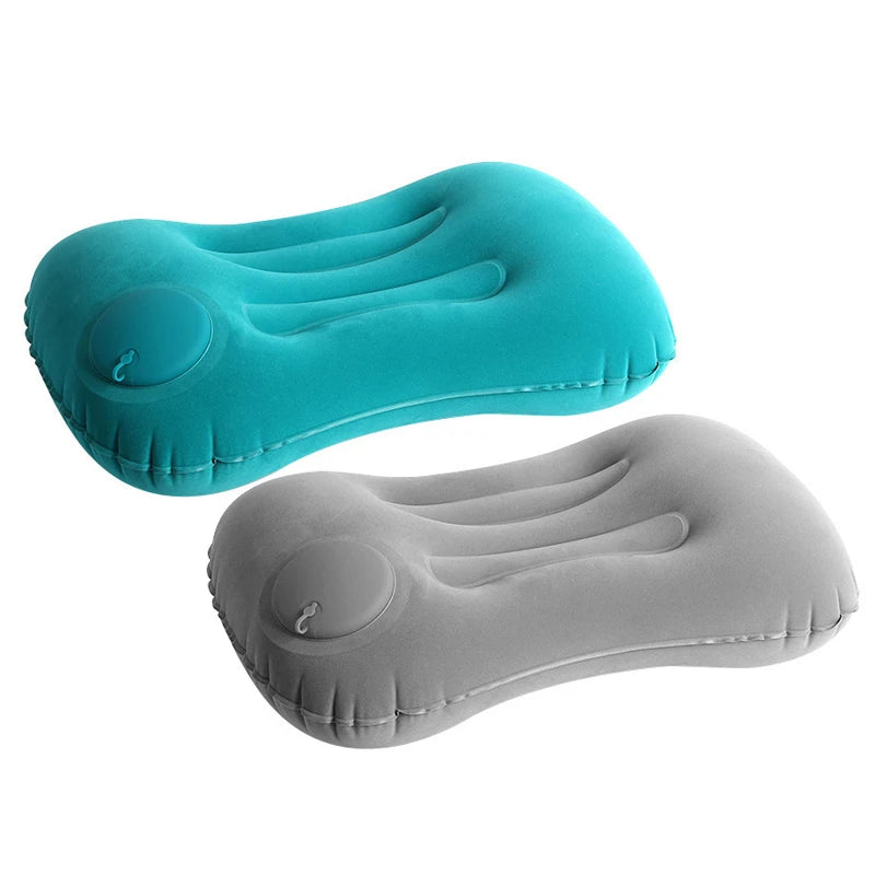 Camping Inflatable Pillow Portable Ultralight Travel Hiking Air Sleeping Pillow for Neck and Lumbar Support Camping Travel