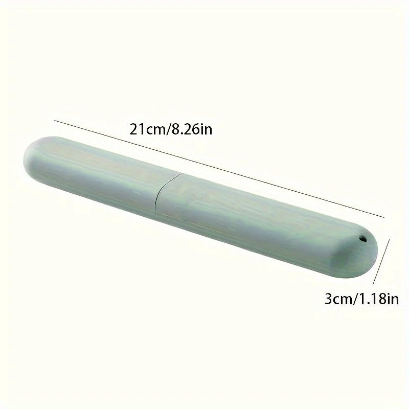 1pc Travel Toothbrush Box, Toothbrush Storage Box, Plastic Toothbrush Holder With Air Vent, Suitable For Travel Family Packaging