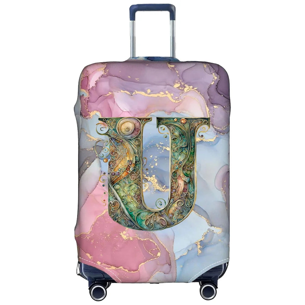 Luggage Cover Stretch Fabric Suitcase Protector Case Graphic Series Baggage Dust Case Cover Suitable 18-32 Inch Suitcase