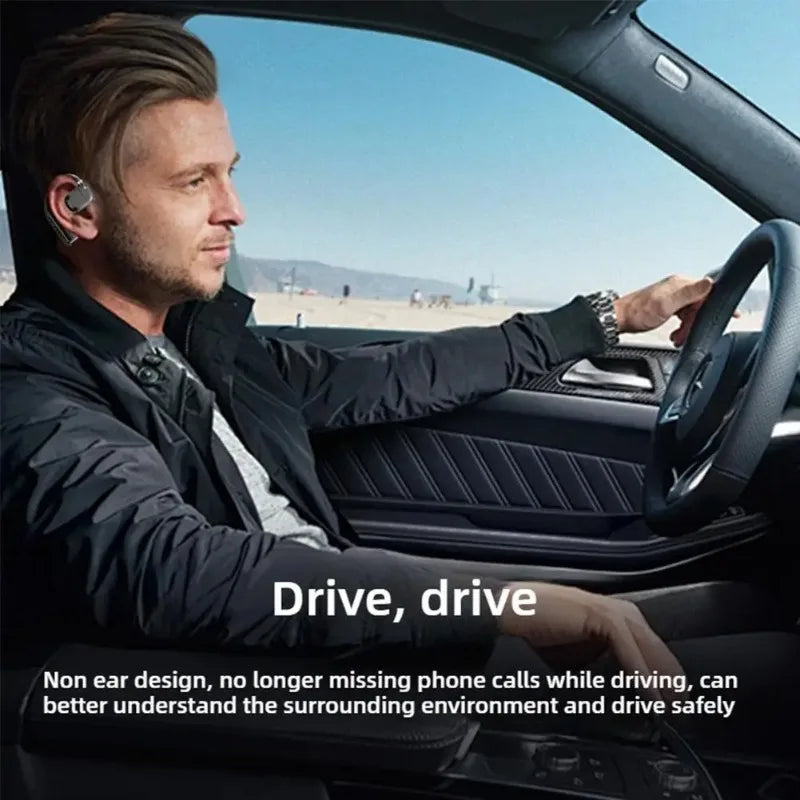 1-2Earhooks Wireless Bluetooth 5.4 Headphones Gaming Sports Headset HiFi Stereo Noise Reduction Earbuds Earphone With Microphone