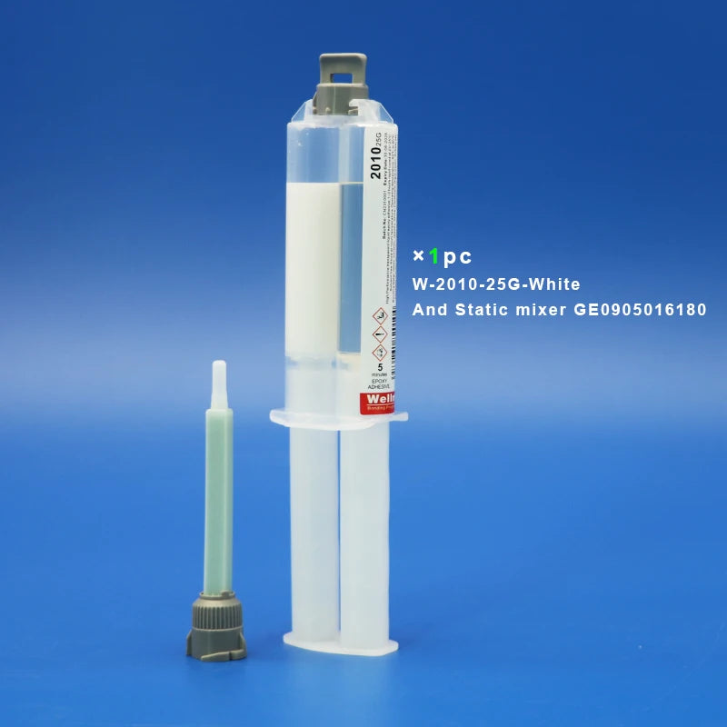 2010 White Epoxy Resin Rapid AB Glue Home-appliance Repatch 25g Luquid Applicator 2 Component 5Minutes Fast Cured Epoxy Adhesive