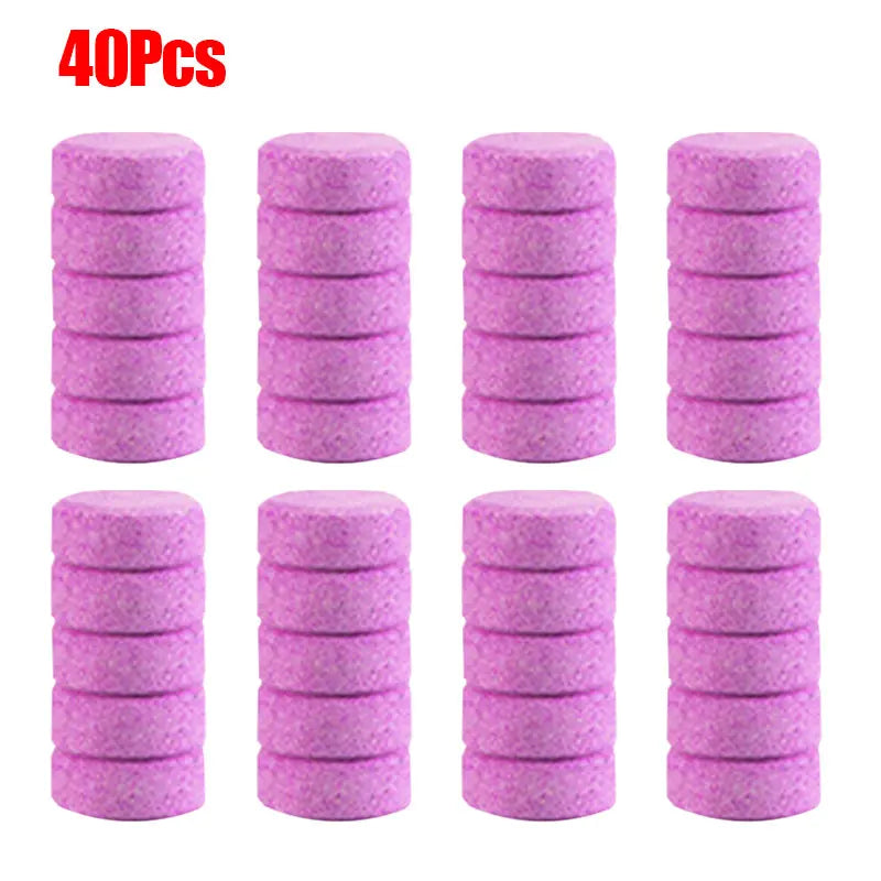 10/20/30/40/50Pcs Car Windshield Cleaner Effervescent Tablets Oil Film Remover Glass Solid Cleaning Agent Wiper Car Acessories