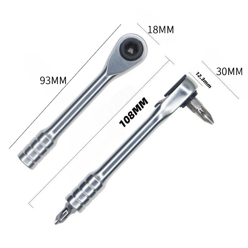 Mini Ratchet Wrench with Bits High Quality Socket Tool for Daily Bicycle Car Repairs