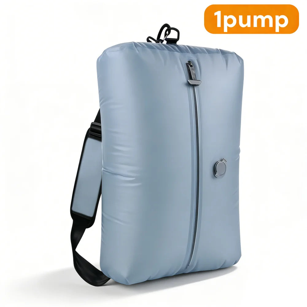 34L Vacuum Travel Bag  Reusable Storage Bags Folding Outdoor Travel Essentials Compression Bag for Suitcases Backpack Luggage