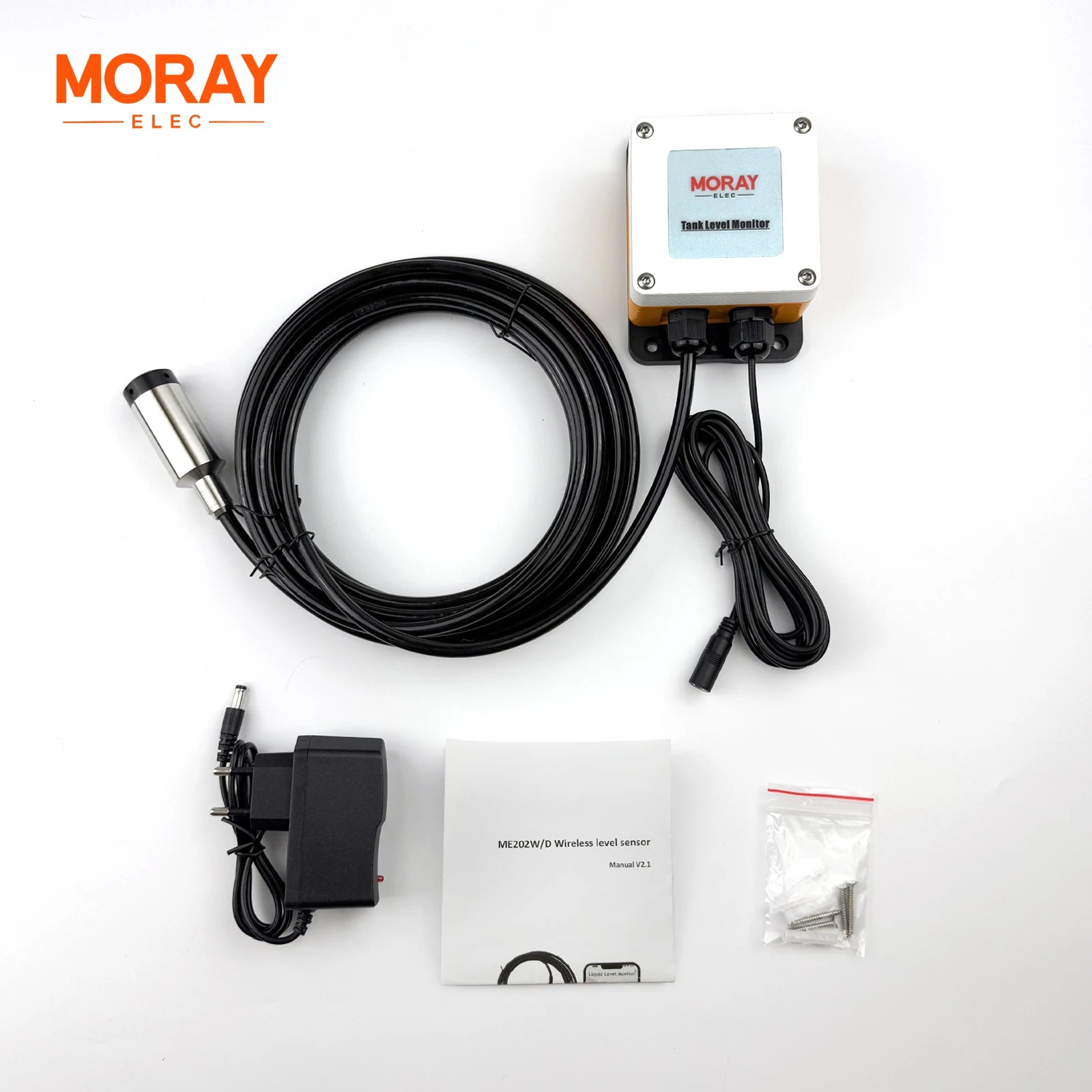 ME202W 5m Intelligent Water Tank Level Sensor Meter Tuya Intelligent Remote WiFi High Accuracy Oil Diesel Water Level Meter