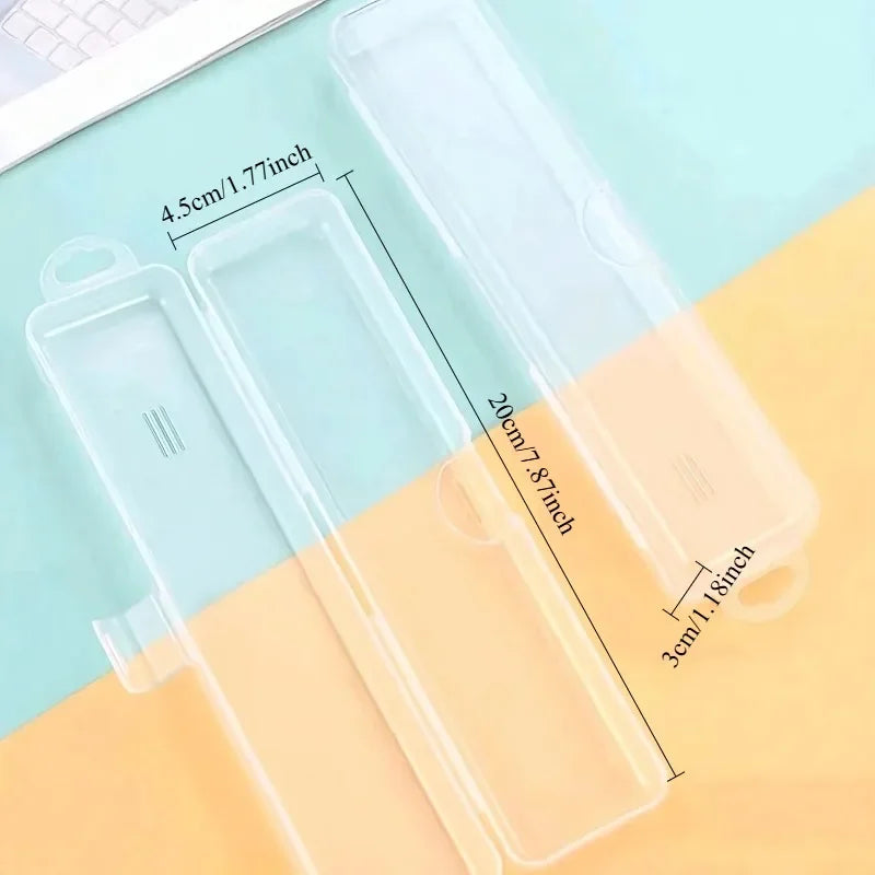 Portable travel toothbrush case, transparent toothbrush storage box, toothpaste box, multi-purpose storage dust-proof box