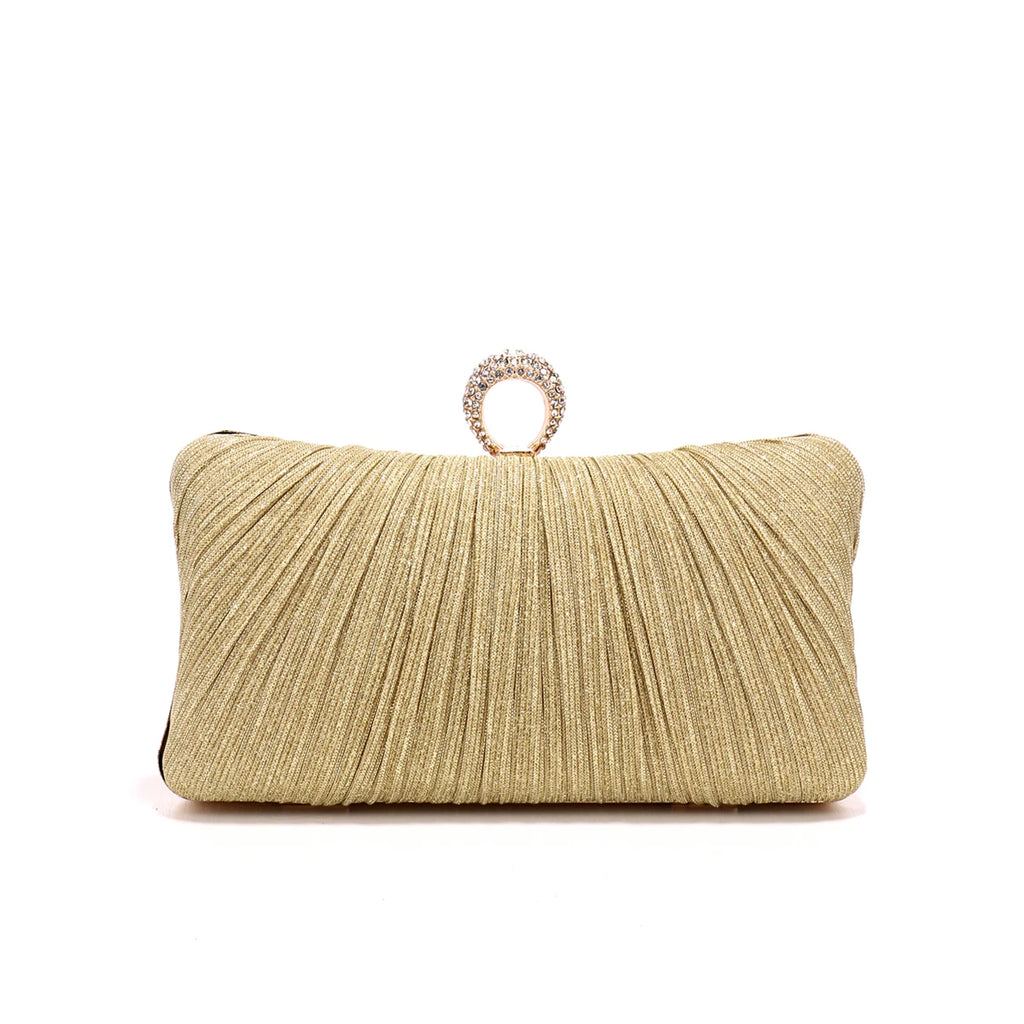 Valentine's Day Evening Bags Finger Ring Diamonds Clutch Ruched Fashion Prom Dinner Handbags With Chain Purse