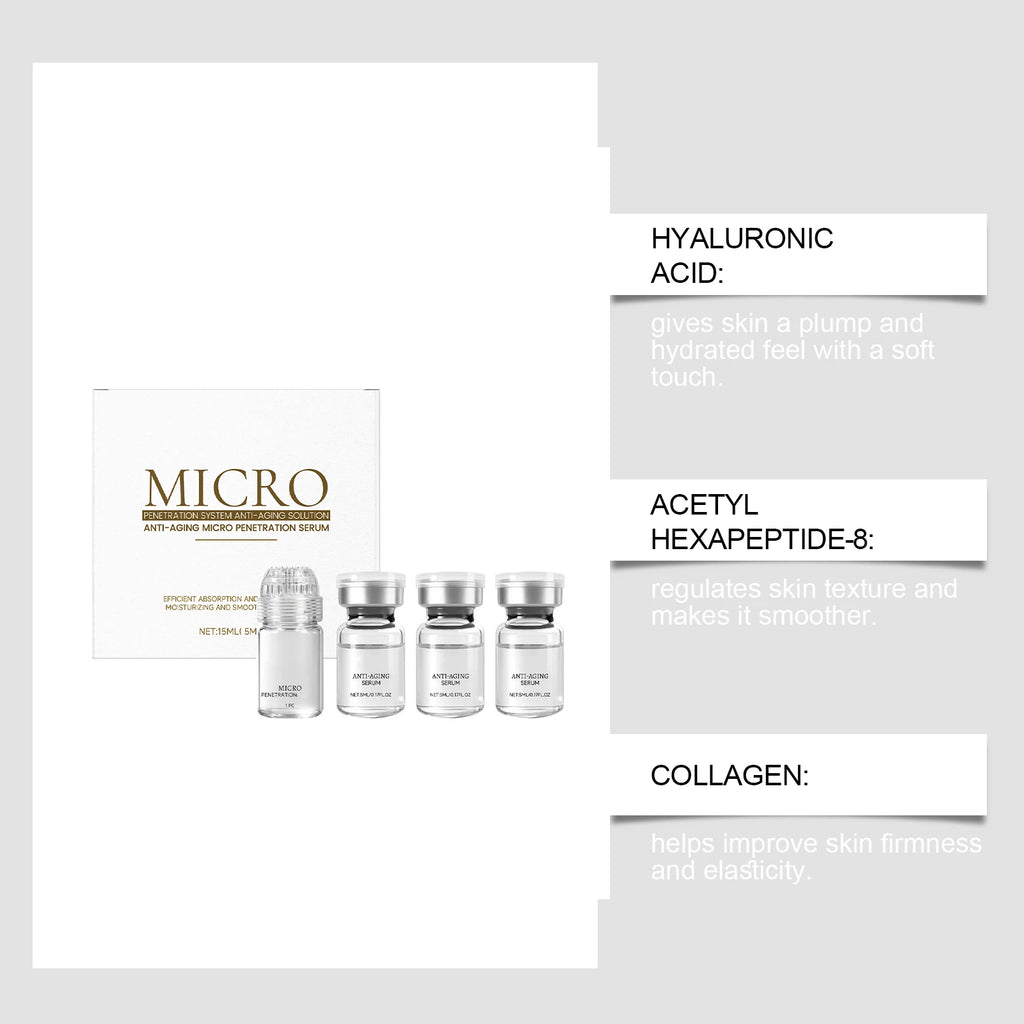Daily Facial Care Kit 0.3mm Micro Needle Collagen Protein Ampoule Collection