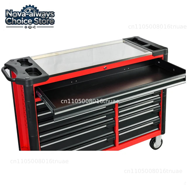 Gold wire high-grade 8-drawer metal steel storage trolley can be customized OEM garage roller tool cabinet workshop