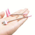 1set 1/12 Scale Miniature Doll House Cleaning Tools: Tiny Broom And Dustpan Model, Sanitation Decoration Accessories For Bathroo