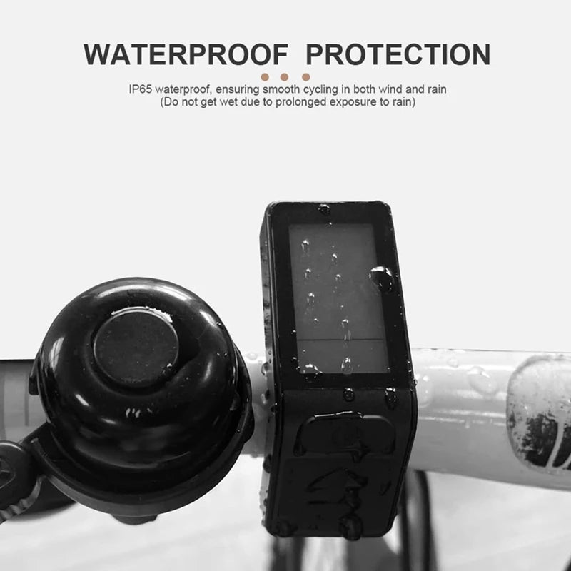 Ebike LCD Display Mini Meter KT-LCD4 Display Waterproof Connector for KT Controller Electric Bicycle Conversion Kit-A07G