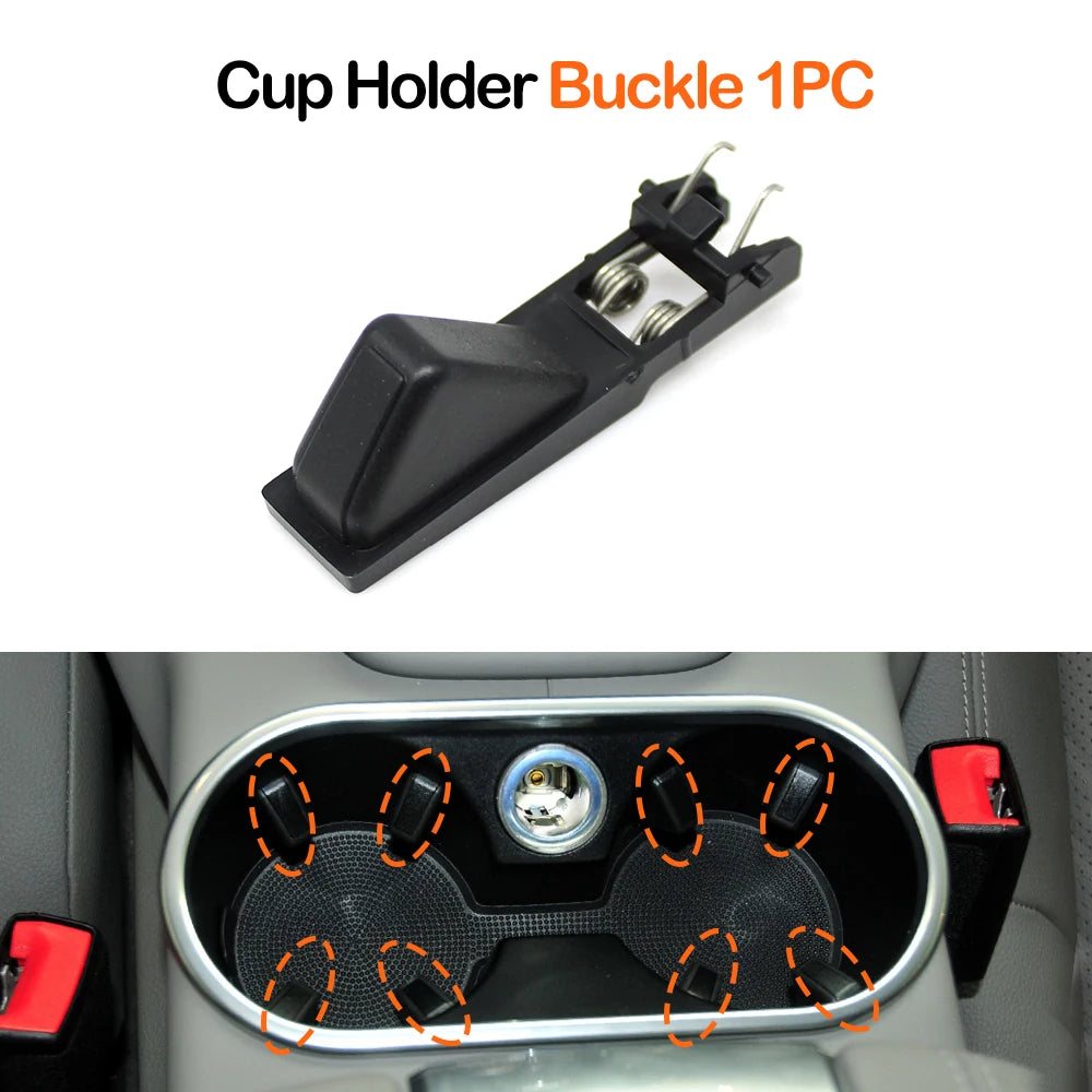 Car Center Console Water Cup Holder Assembly Drink Holder Buckle Cigarette Lighter For Porsche Cayenne 7P5 958 92A 2011-2017