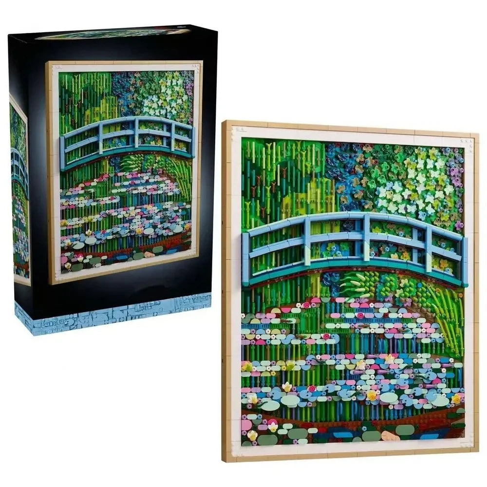 New 3179PCS Wall Building Blocks Set Modern Flower Pattern Kits, DIY Construction Toy & Home Decor for Adults Friends