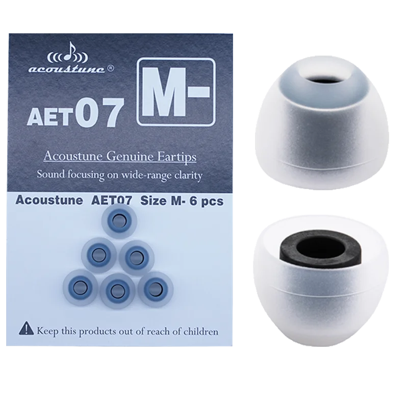 Acoustune AET07 Earphone Cover Double Section AET06 AET08 Earplug Cover AET16 Fine Tube Cover Silicone Soft  Business Style