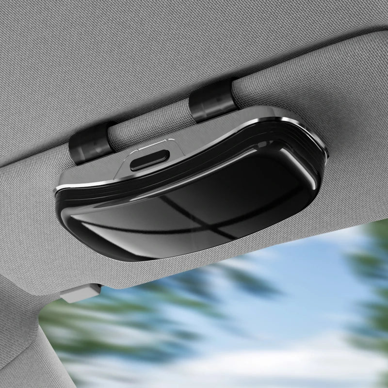 1pc car sunshade, glasses clip, ticket box, multifunctional storage glasses box, scratch resistant glasses storage box