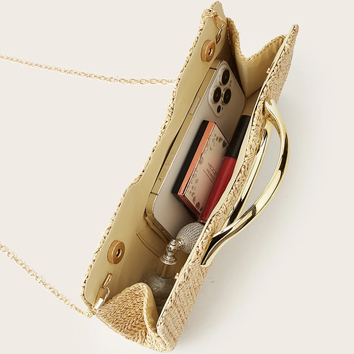New Fashion Woven Handbag for Women, Versatile for Holidays, Beach, Business, and Commuting, Casual and Simple Beach Essential for Vacations