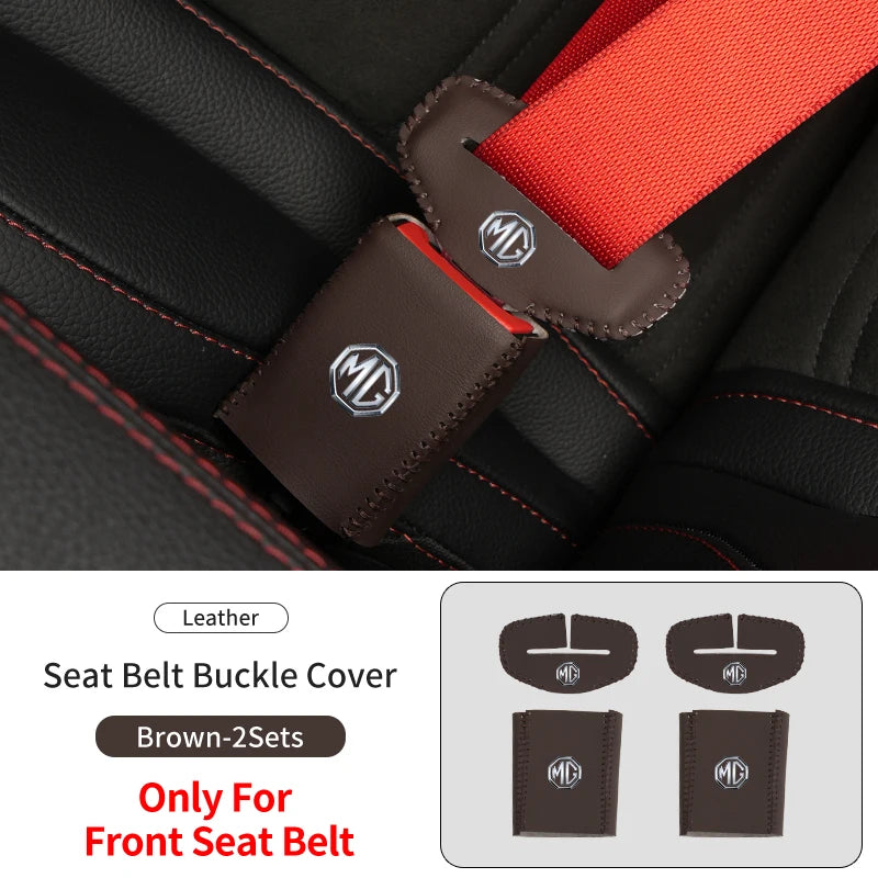 Car Seatbelt Buckle Protector Case Anti-scratch Cover Interior For Morris Garages MG 3 5 6 7 HS ZS GS Hector TF GT ZR RX5 RX8