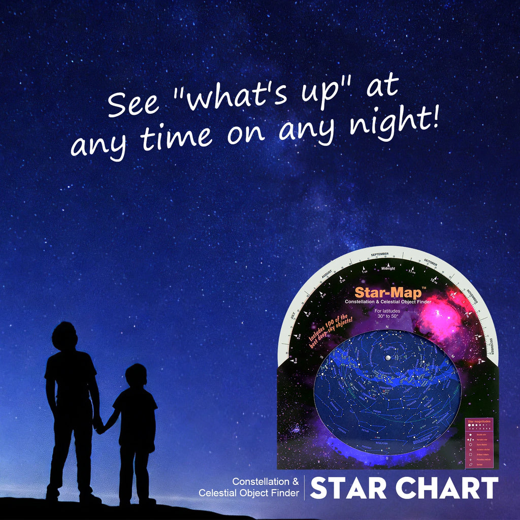 Datyson W5P0015A HD Rotating Constellation Night Sky Exploration Beginner's Star Watching Guide Activity Star Map