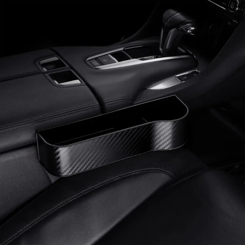 Car seat gap filling material, car seat storage box, and storage front and side seat space storage box