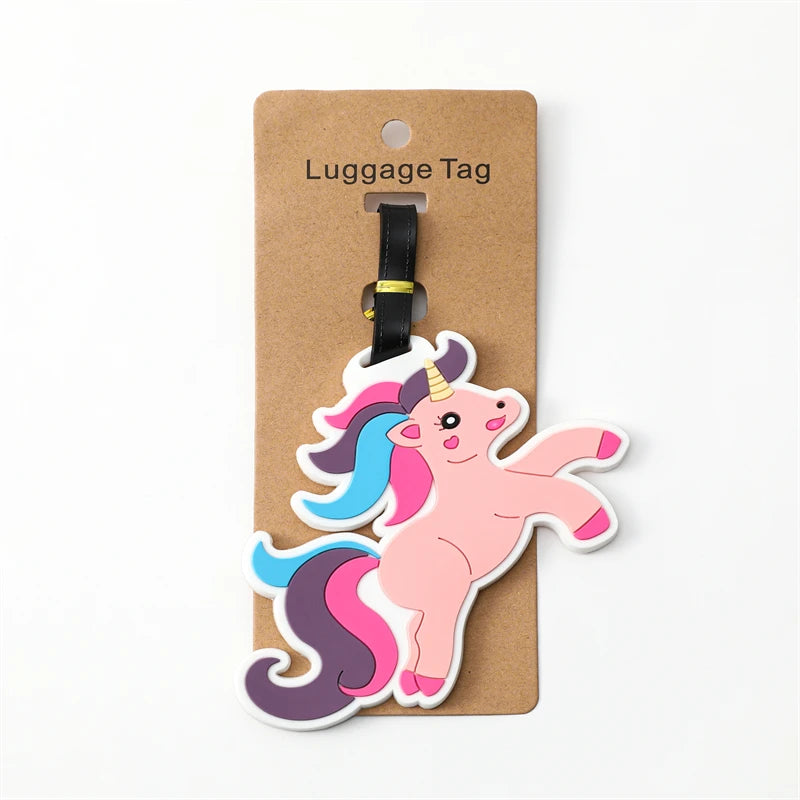 Travel Accessories Luggage Tag Creative Corgi &Cat Suitcase Fashion Style Portable Travel Hanging Tags and Anti Loss Signs