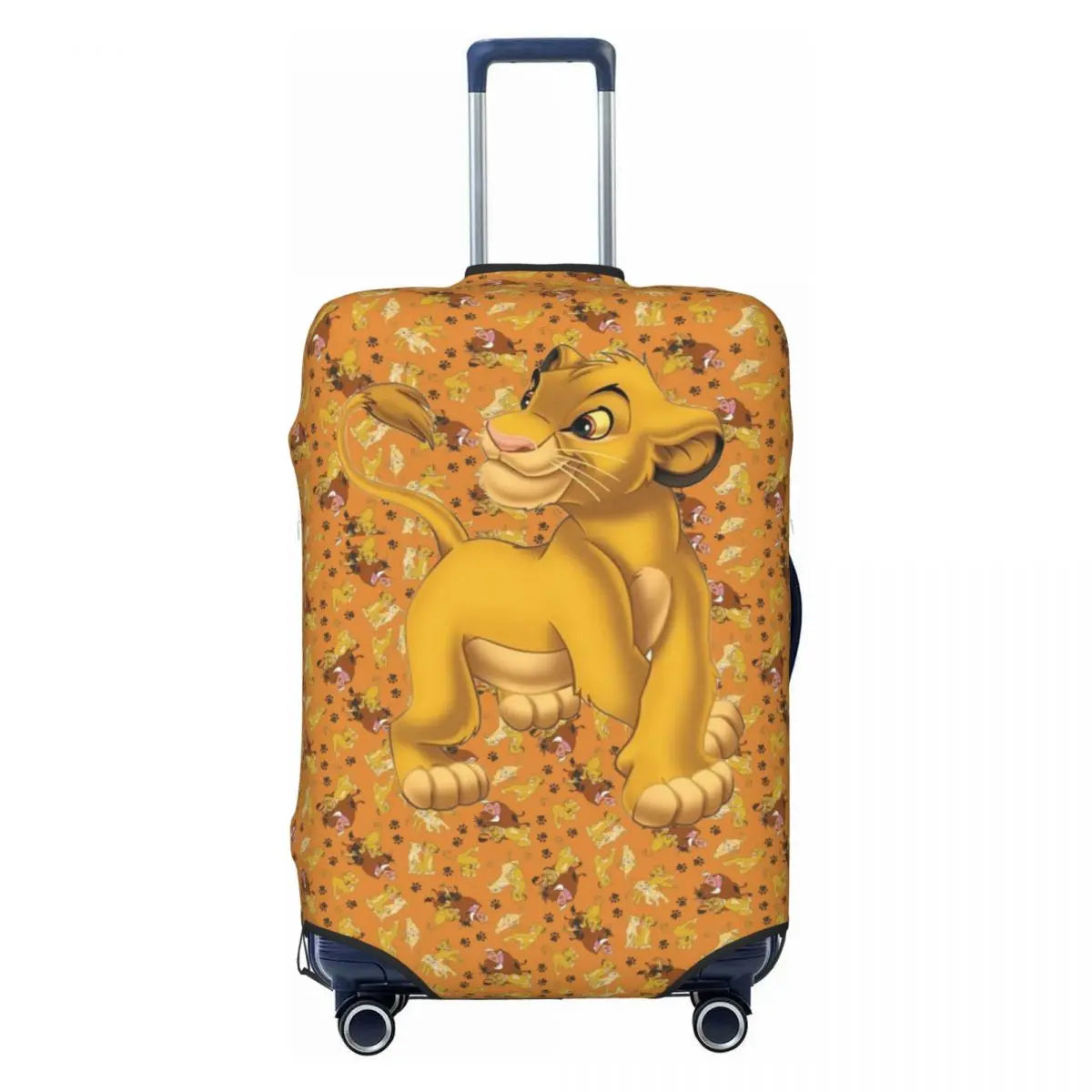 Custom The Lion Cartoon K-Kings Simba Luggage Cover Fashion Suitcase Protector Covers Suit For 18-32 inch