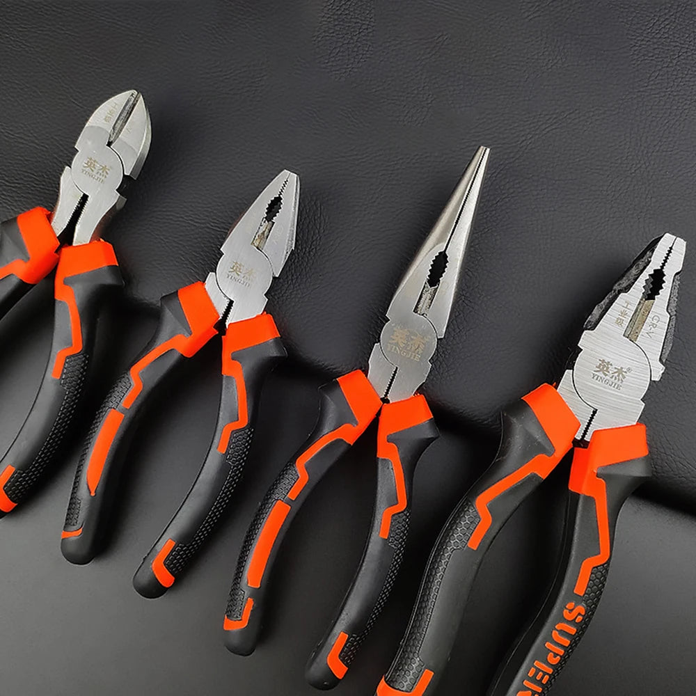 Wire Pliers，Sharp Large Opening Diagonal Pliers Needle Nose Pliers，for Cutting，Twisting and Clamping MetalWires Tools
