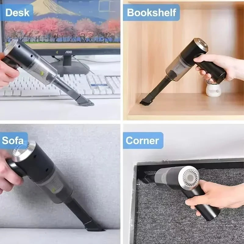 2900000 PA Car Vacuum Cleaner USB Charging Powerful 4 in1 Clean Machine Wireless Blowing Suction Portable Vacuum Cleaner 2026