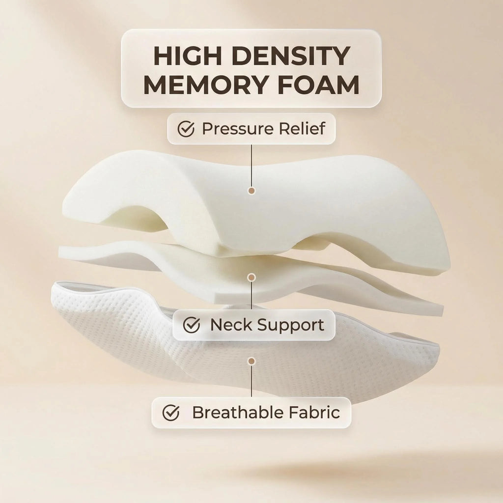 Couple Arm Pillow Memory Foam Anti Numb Arm Pillow Side Sleeper Pillow Ergonomic Neck Support Couple Hug Pillow
