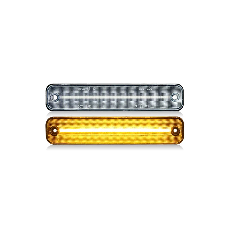 For Hummer H2 2003-2009 Clear & Smoked Lens LED Side Marker Lamp Amber Front Red Rear Side Fender Lights