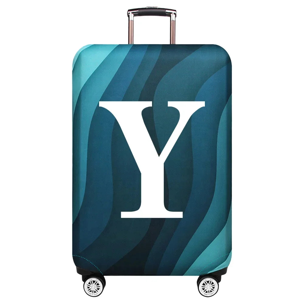 Luggage Cover Travel Suitcase Protective Cover White Series Dust-Proof Stretch Fabric for 18-32inch Baggage Case