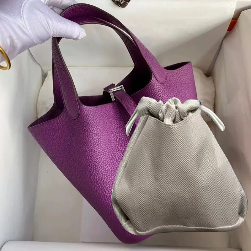 Real Leathe Women Bags Handbags Bucket Bag New Fashion Tote Bag Genuine Leather Luxury Desginer Big Size Large Lady Hand Bags
