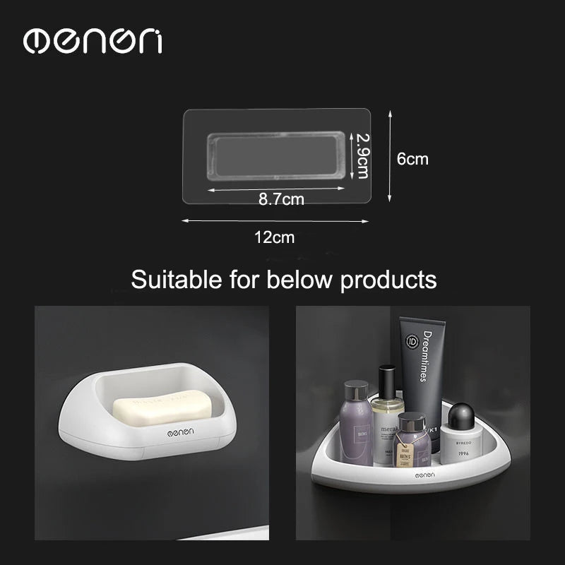 Mengni Adhesive Sticker for Toothbrush Holder Towel Rack Bathroom Kitchen Shelf Nail Free Strong Glue for Wall Non Punch Patch