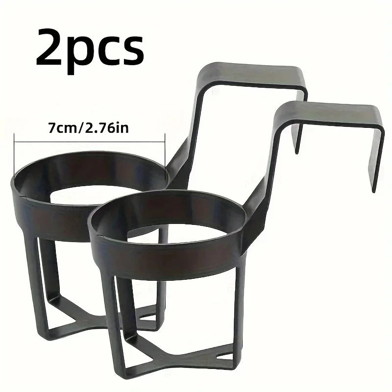 Black 2pcs Drinks Mug Car Holder Car Cup Holder Car Storage Rack Beverage Holder Portable Cup Holder