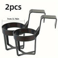 Black 2pcs Drinks Mug Car Holder Car Cup Holder Car Storage Rack Beverage Holder Portable Cup Holder