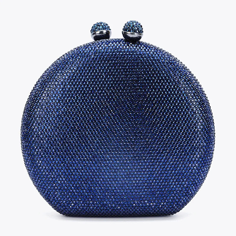 Women White Crystal Evening Clutches Bag Black/Silver Diamond Female Clutch Purse Lady Crossbody Small Party Phone Minaudiere