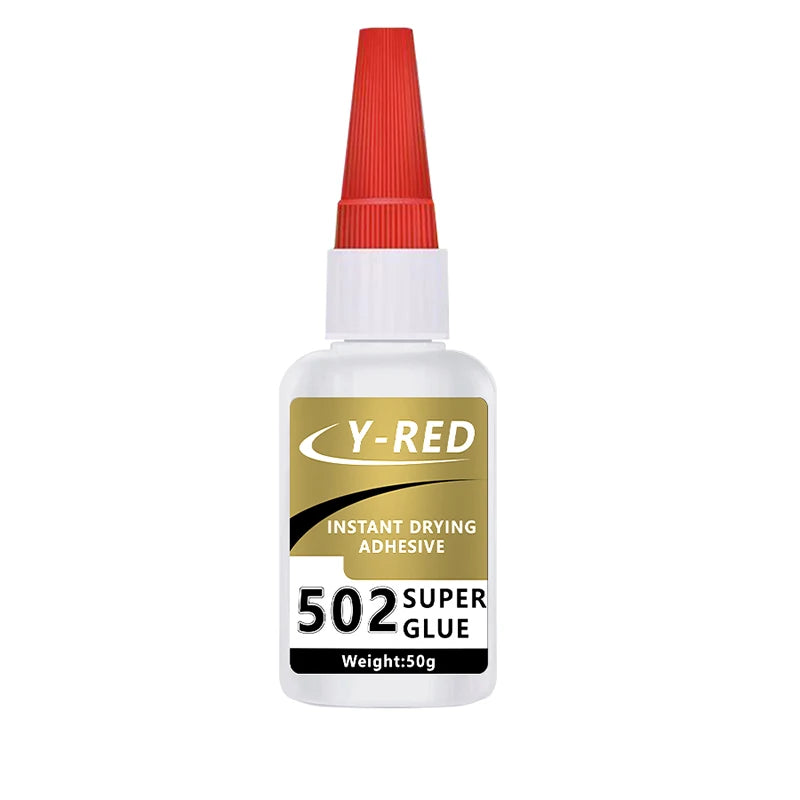 502 Super Strong Quick-Drying Adhesive, Strong Bond Liquid Glue 30-50g for Leather, Rubber, Wood, Metal, Plastic & Toys