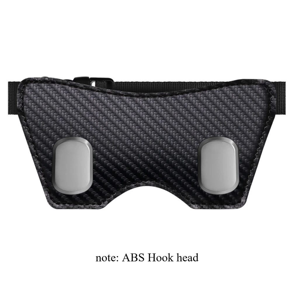 Car Back Seat Hook Headrest Suede Leather Soft Hanging Double Hook Wear-Resistant Rear Row Storage Hanger