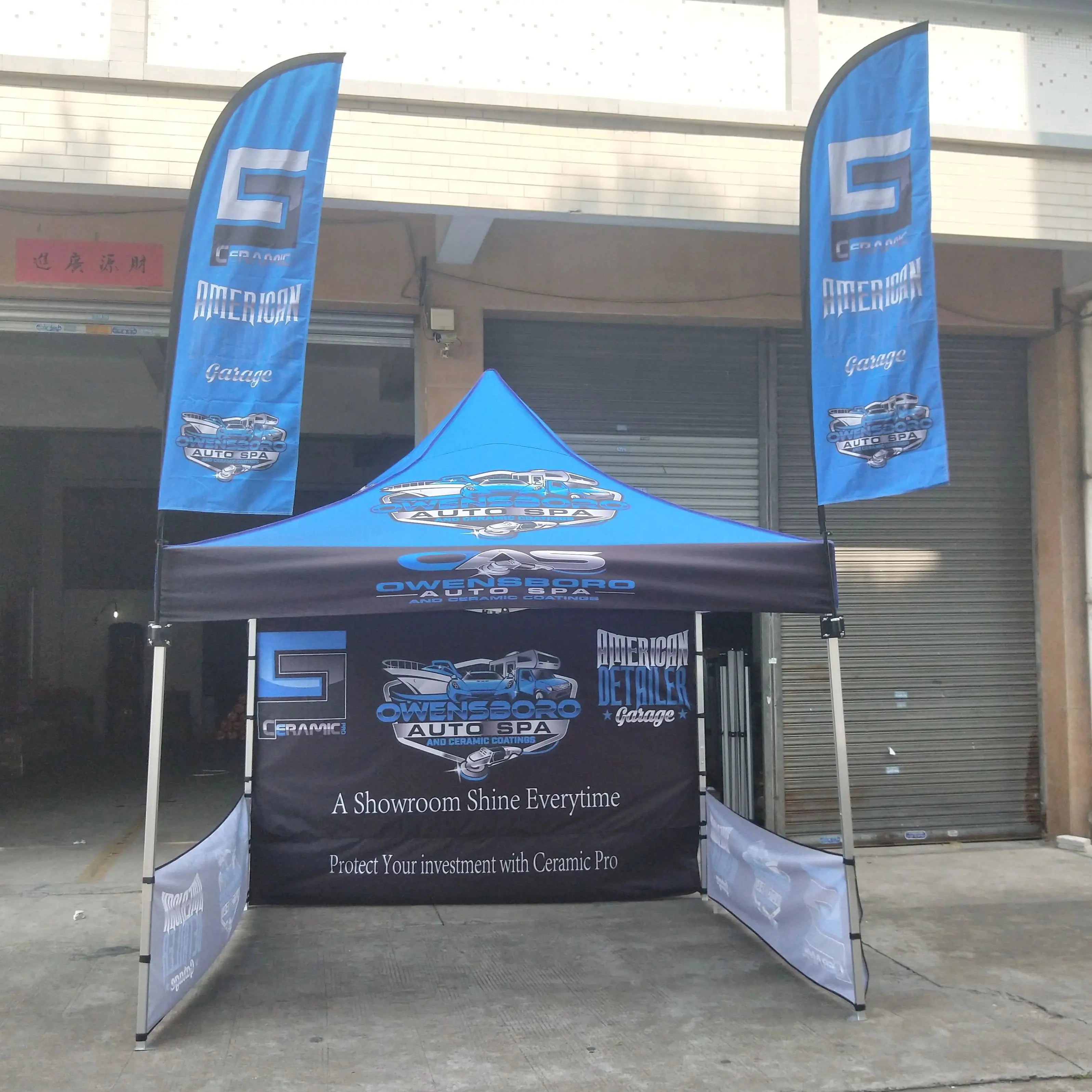 Exhibition Event Marquee Gazebos Custom Printed  Canopy Custom Tent Pop Up Foldable Tent Banner Table Flag