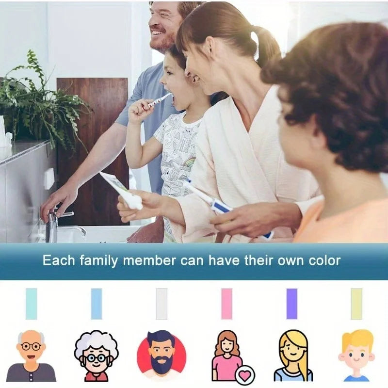 6pcsPortable Electric Toothbrush Head Protective Cover for Traveling on Business Trip Dust Cap of Brush Head Cover Bathroom Tool
