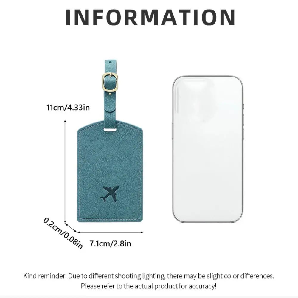 Name Luggage Tags Pu Luggage Tag Boarding Pass Baggage Name Tags Airplane Suitcase Tag Information Card